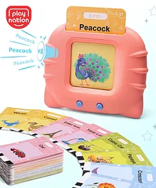 Play Nation Rechargeable Talking Flash Cards Learning and Educational Toys| Kids Reading Machine with 112 Cards|Montessori Toys|Gifting|BIS Certified